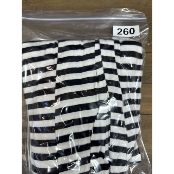 Metropark Black and White Stripe Strapless Maxi Dress sz 4 - Picture 7 of 7